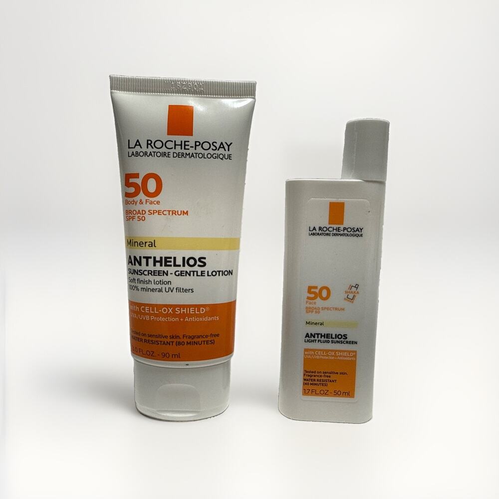 Bundle of La Roche-Posay Anthelios Mineral Sunscreen 50 SPF Face & Body Exp 2028